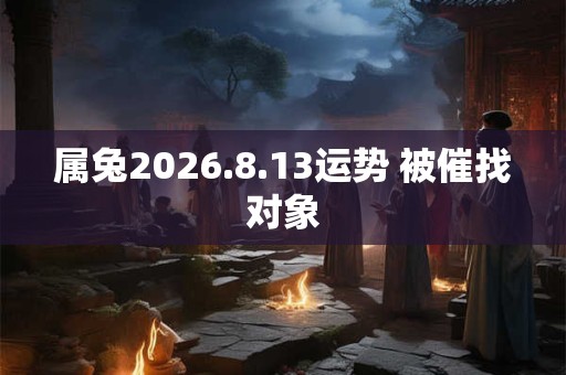 属兔2026.8.13运势 被催找对象