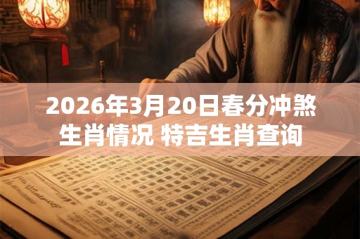 2026年3月20日春分冲煞生肖情况 特吉生肖查询 2026年3月20日春分冲煞生肖情况 特吉生肖查询
