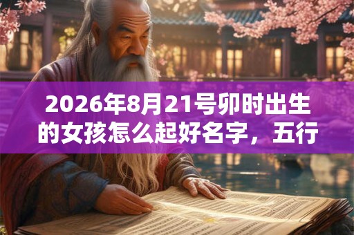 2026年8月21号卯时出生的女孩怎么起好名字，五行属什么