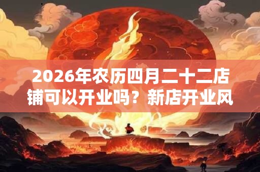 2026年农历四月二十二店铺可以开业吗？新店开业风水注意事项