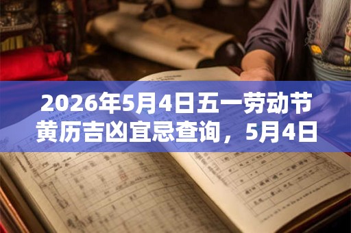 2026年5月4日五一劳动节黄历吉凶宜忌查询，5月4日卦象吉凶