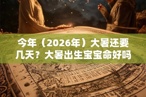 今年(2026年)大暑还要几天?大暑出生宝宝命好吗? 今年(2026年)大暑还要几天?大暑出生宝宝命好吗?