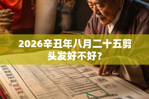 2026辛丑年八月二十五剪头发好不好？