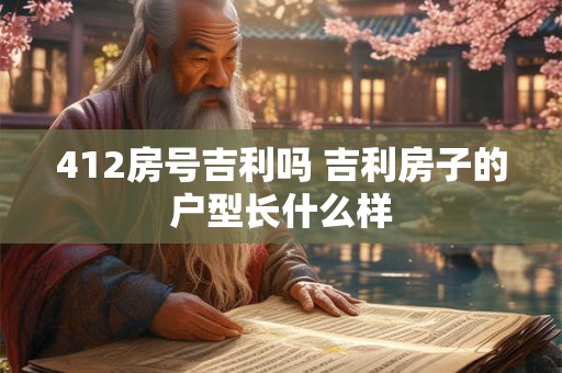 412房号吉利吗 吉利房子的户型长什么样