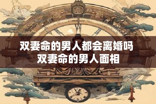 双妻命的男人都会离婚吗 双妻命的男人面相 双妻命的男人都会离婚吗 双妻命的男人面相