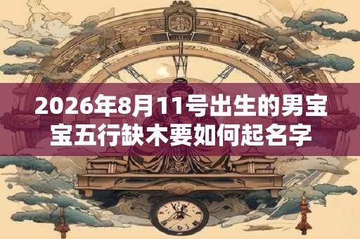 2026年8月11号出生的男宝宝五行缺木要如何起名字