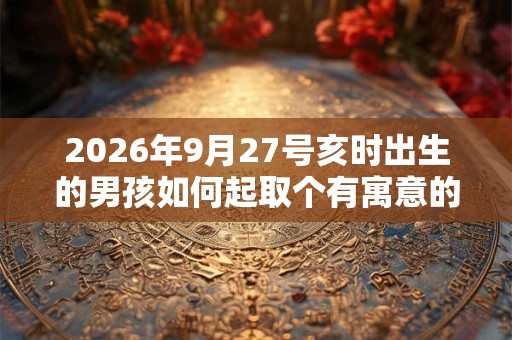 2026年9月27号亥时出生的男孩如何起取个有寓意的名字,五行属什么 2026年9月27号亥时出生的男孩如何起取个有寓意的名字,五行属什么