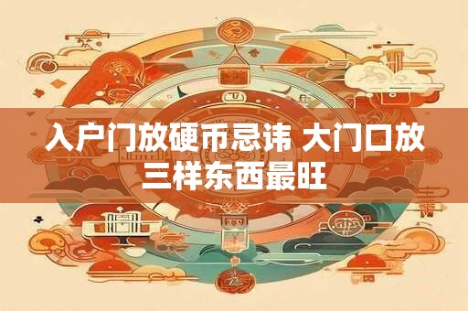 入户门放硬币忌讳 大门口放三样东西最旺