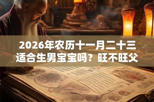 2026年农历十一月二十三适合生男宝宝吗？旺不旺父母？