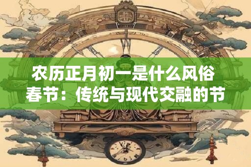 农历正月初一是什么风俗 春节：传统与现代交融的节日盛宴
