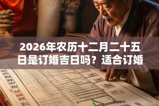 2026年农历十二月二十五日是订婚吉日吗?适合订婚吗? 2026年农历十二月二十五日是订婚吉日吗?适合订婚吗?