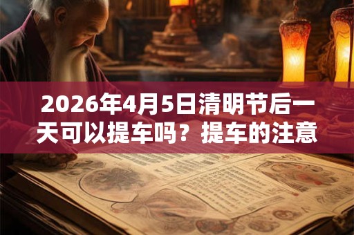 2026年4月5日清明节后一天可以提车吗？提车的注意事项？