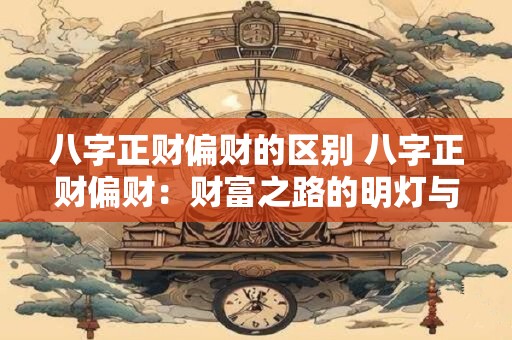 八字正财偏财的区别 八字正财偏财：财富之路的明灯与指引