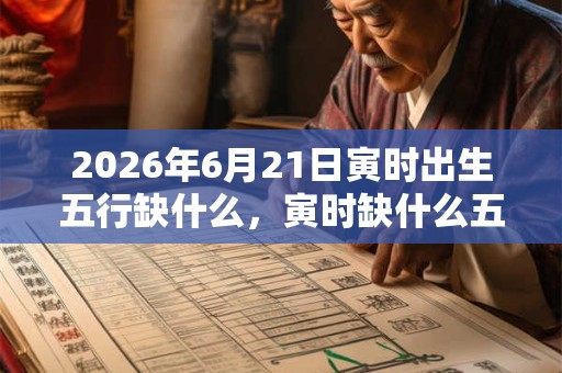 2026年6月21日寅时出生五行缺什么，寅时缺什么五行