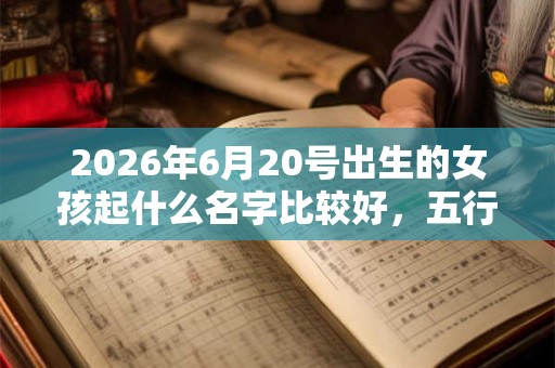 2026年6月20号出生的女孩起什么名字比较好，五行属什么