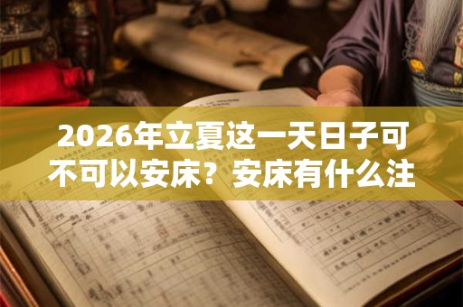 2026年立夏这一天日子可不可以安床?安床有什么注意事项? 2026年立夏这一天日子可不可以安床?安床有什么注意事项?