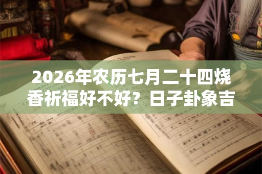 2026年农历七月二十四烧香祈福好不好？日子卦象吉凶？