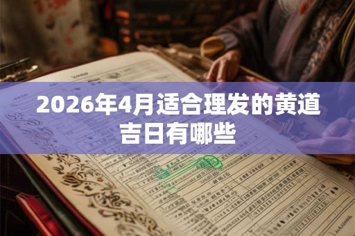2026年4月适合理发的黄道吉日有哪些