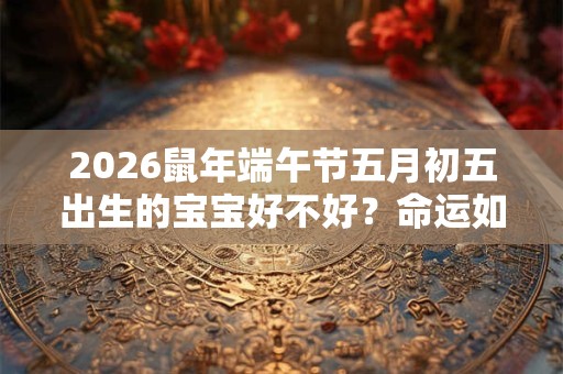2026鼠年端午节五月初五出生的宝宝好不好？命运如何？