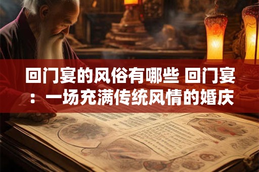 回门宴的风俗有哪些 回门宴：一场充满传统风情的婚庆盛宴