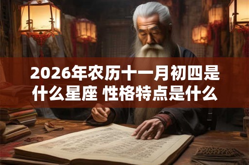 2026年农历十一月初四是什么星座 性格特点是什么