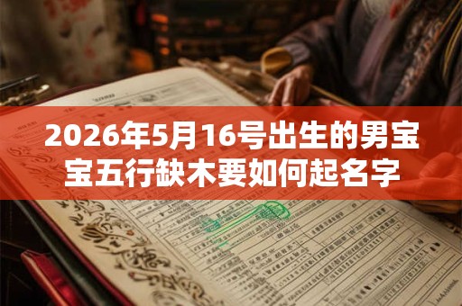2026年5月16号出生的男宝宝五行缺木要如何起名字