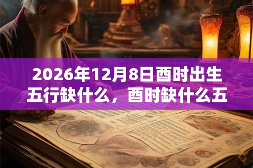 2026年12月8日酉时出生五行缺什么,酉时缺什么五行 2026年12月8日酉时出生五行缺什么,酉时缺什么五行