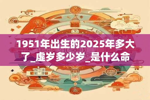 1951年出生的2025年多大了_虚岁多少岁_是什么命 1951年出生的2025年多大了_虚岁多少岁_是什么命