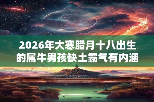 2026年大寒腊月十八出生的属牛男孩缺土霸气有内涵的名字 2026年大寒腊月十八出生的属牛男孩缺土霸气有内涵的名字