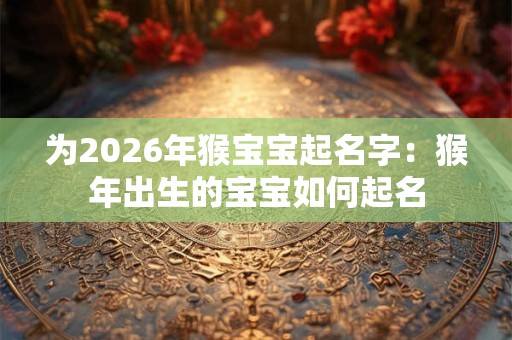 为2026年猴宝宝起名字：猴年出生的宝宝如何起名