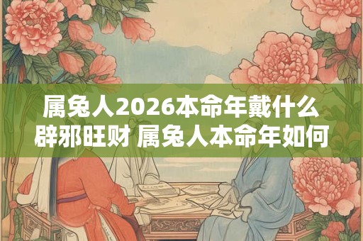 属兔人2026本命年戴什么辟邪旺财 属兔人本命年如何化解太岁