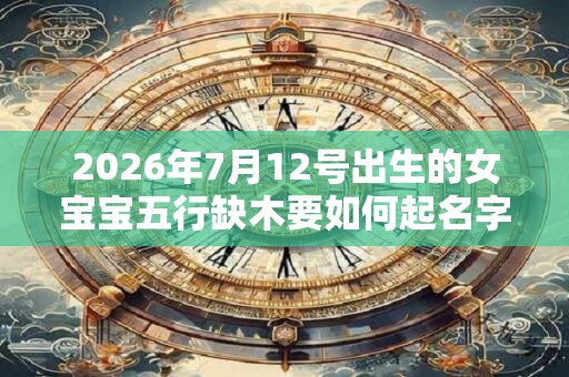 2026年7月12号出生的女宝宝五行缺木要如何起名字