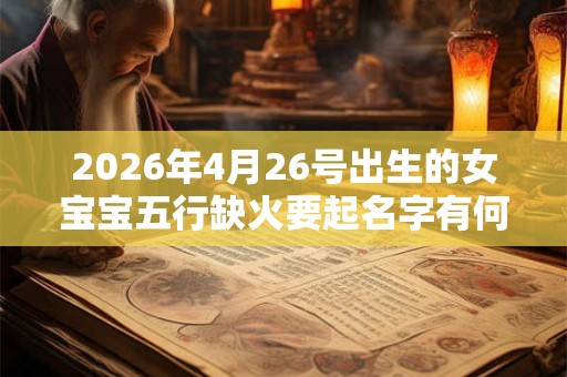 2026年4月26号出生的女宝宝五行缺火要起名字有何注意事项 2026年4月26号出生的女宝宝五行缺火要起名字有何注意事项