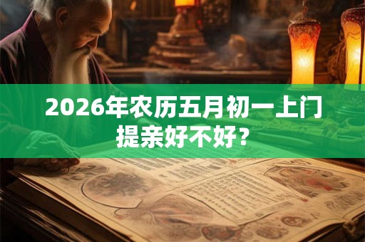 2026年农历五月初一上门提亲好不好？