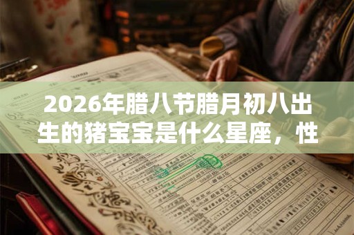 2026年腊八节腊月初八出生的猪宝宝是什么星座，性格好不好？