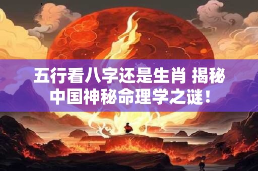 五行看八字还是生肖 揭秘中国神秘命理学之谜！