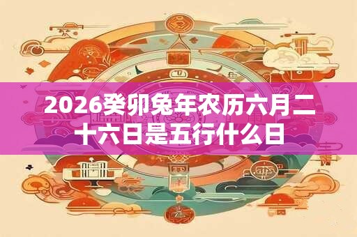 2026癸卯兔年农历六月二十六日是五行什么日 2026癸卯兔年农历六月二十六日是五行什么日