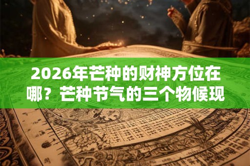 2026年芒种的财神方位在哪？芒种节气的三个物候现象