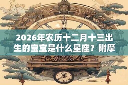 2026年农历十二月十三出生的宝宝是什么星座？附摩羯座的称号