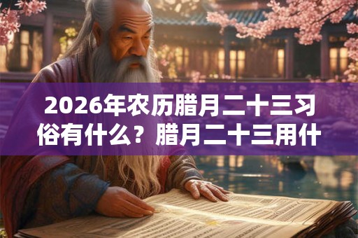 2026年农历腊月二十三习俗有什么？腊月二十三用什么祭灶？