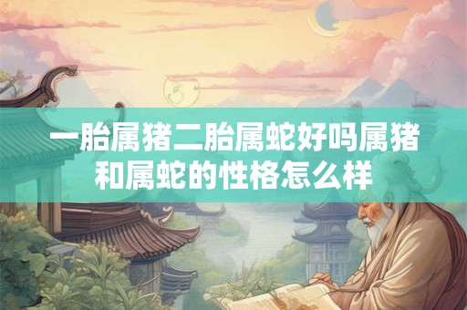 一胎属猪二胎属蛇好吗属猪和属蛇的性格怎么样