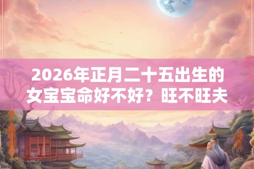2026年正月二十五出生的女宝宝命好不好?旺不旺夫? 2026年正月二十五出生的女宝宝命好不好?旺不旺夫?