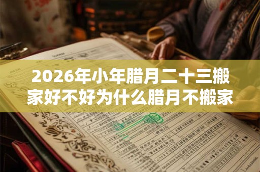 2026年小年腊月二十三搬家好不好为什么腊月不搬家？