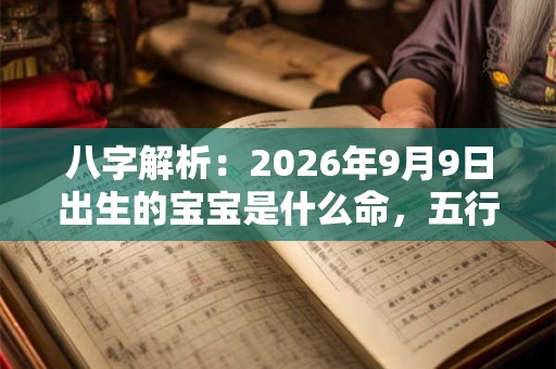 八字解析：2026年9月9日出生的宝宝是什么命，五行缺什么