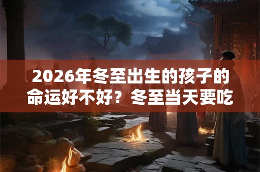2026年冬至出生的孩子的命运好不好？冬至当天要吃什么？