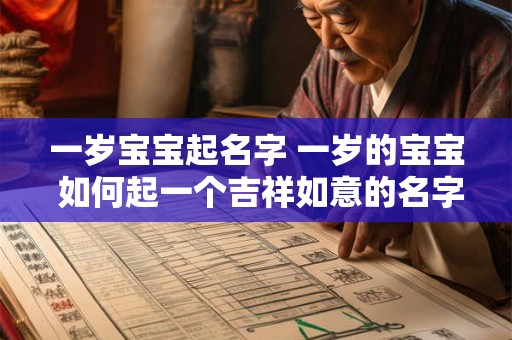 一岁宝宝起名字 一岁的宝宝 如何起一个吉祥如意的名字
