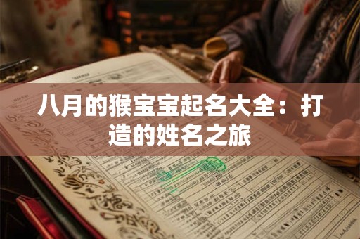 八月的猴宝宝起名大全：打造的姓名之旅