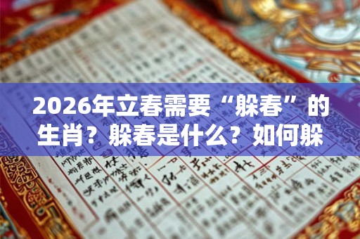 2026年立春需要“躲春”的生肖？躲春是什么？如何躲春？