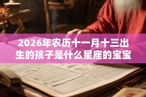 2026年农历十一月十三出生的孩子是什么星座的宝宝？