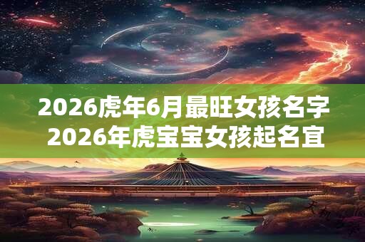 2026虎年6月最旺女孩名字 2026年虎宝宝女孩起名宜用字